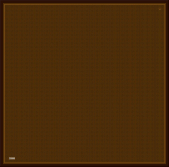 Kahverengi Geometrik Desen %100 Twill İpek Eşarp 4425-31