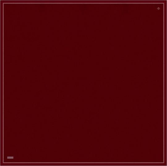 Kırmızı Klasik Desen %100 Twill İpek Eşarp 4305-03