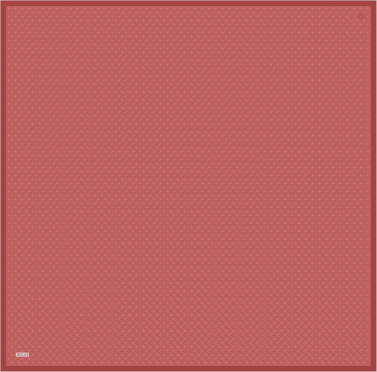 Kırmızı Klasik Desen %100 Twill İpek Eşarp 4317-56