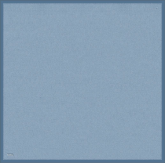 Mavi Klasik Desen %100 Twill İpek Eşarp 4305-81