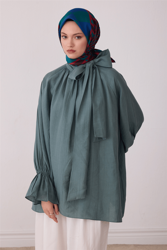 Mürdüm Geometrik Desen %100 Twill İpek Eşarp 4401-81