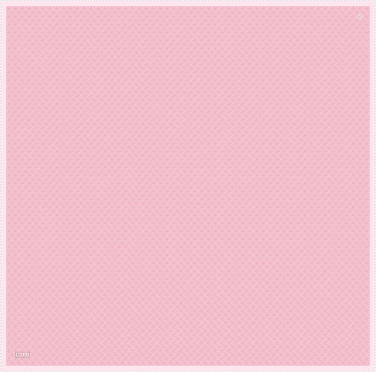 Pembe Klasik Desen %100 Twill İpek Eşarp 4317-55