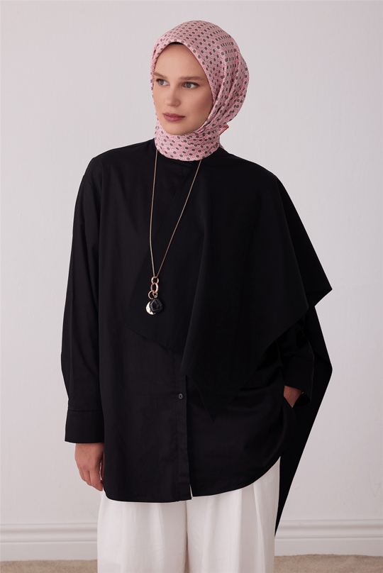 Pembe Monogram Desen %100 Twill İpek Eşarp 4418-80