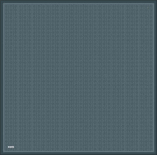 Petrol Geometrik Desen %100 Twill İpek Eşarp 4425-86