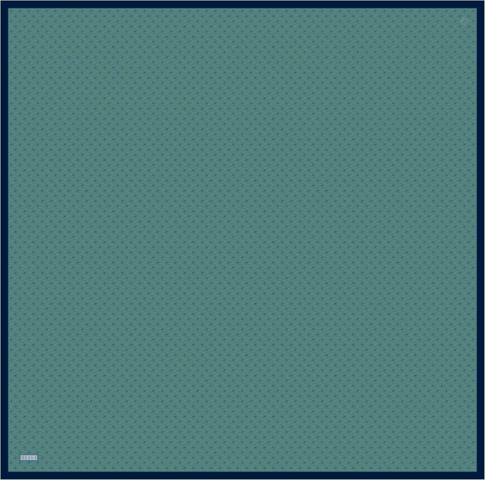 Petrol Klasik Desen %100 Twill İpek Eşarp 4317-85