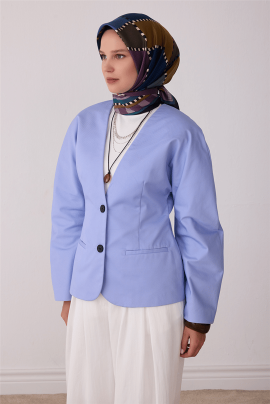 Siyah Geometrik Desen %100 Twill İpek Eşarp 4419-05