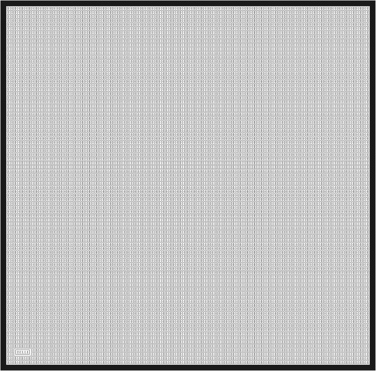 Siyah Monogram Desen %100 Twill İpek Eşarp 4321-53