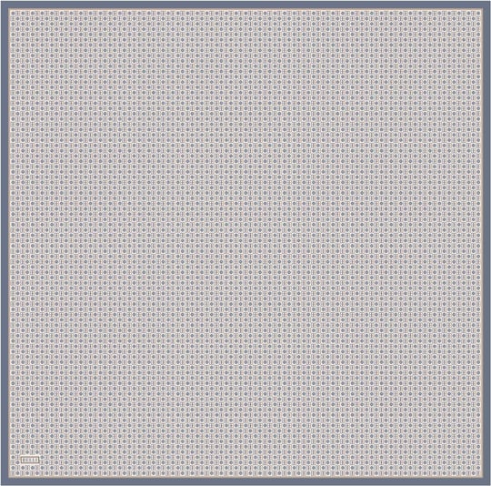Taş Monogram Desen %100 Twill İpek Eşarp 4418-09