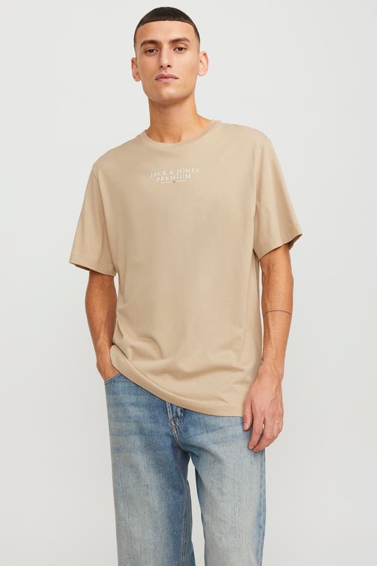 Jack & Jones Premium % 100 Pamuk Regular Fit Bisiklet Yaka Erkek T