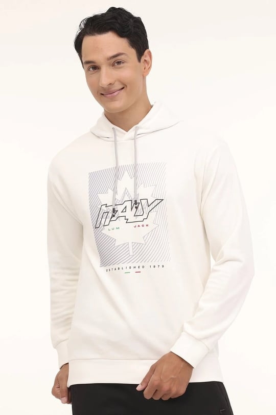 Lumberjack Baskılı Regular Fit Kapüşonlu Erkek Sweat 17SD1047 4PR