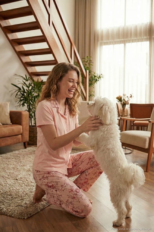 Regular Fit Gömlek Yaka Kısa Kollu Kadın Pijama Takımı 65730101 SOMON