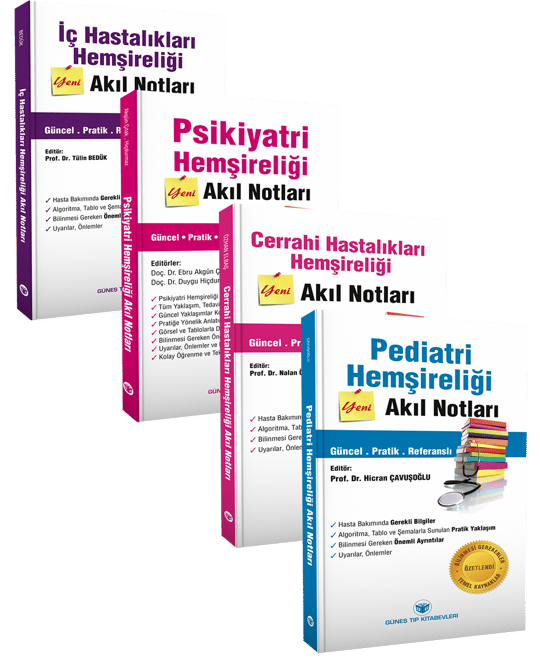 Hemşirelik Akıl Notları Seti (4 ÇOK SATAN)
