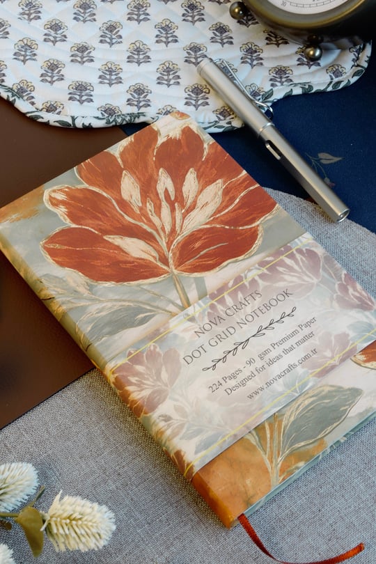 Nova Crafts Khaki Journal Noktalı Defter