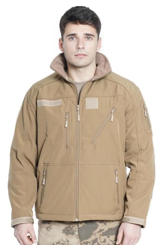 Çapraz Cepli Askeri Tactical Softshell Polar Mont 