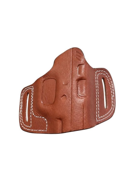 DERİ YARIM KELEBEK KILIF 9MM KAHVE