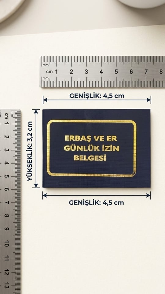 Single Sword Erbaş ve Er İzin ve Görev Belgesi - Çarşı İzin Belgesi
