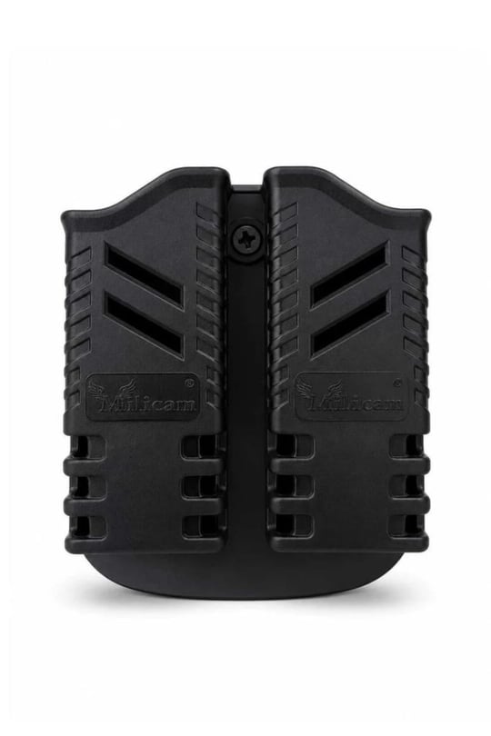 Single Sword Multicam Siyah Polimer Çiftli Şarjör Kılıfı – Bel, Kemer ve Palaska Uyumlu