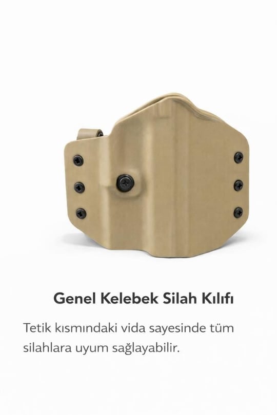 Single Sword Tüm Tabancalar için Ayarlanabilir Vida Sistemli Universal Genel Kelebek Tabanca Kılıfı