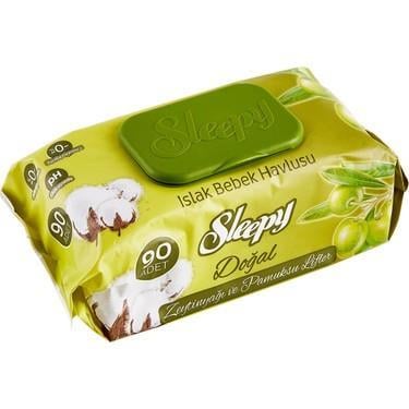 Sleepy Islak Mendil 90 Lı- Sleepy İslak Mendil- Sleepy Yenidoğan Islak Mendil- Yeni Doğan 