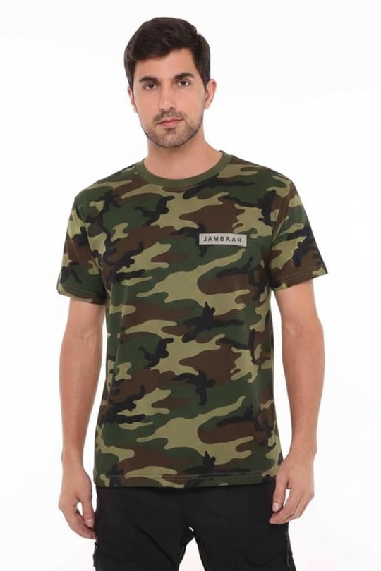 Yakasız Kısa Kol Erkek T-Shirt Jambaar