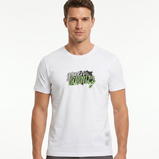 T-SHIRT GREEN ARMY BEYAZ 2026