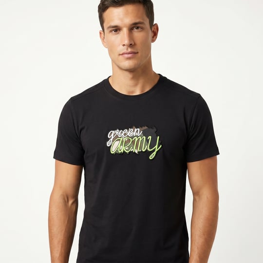 T-SHIRT GREEN ARMY SİYAH 2026