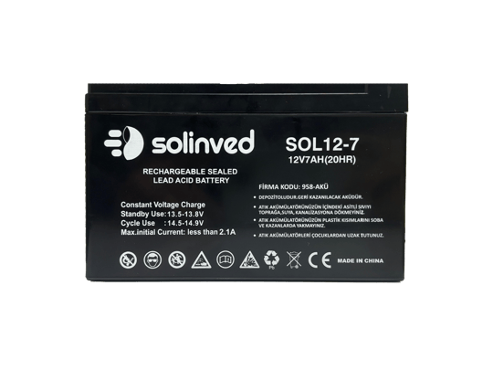 12V 7AH Ups Ve Alarm Aküsü