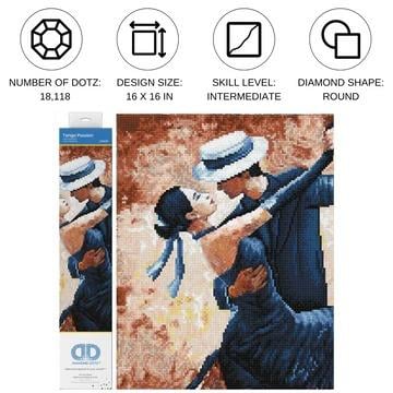 Diamond Dotz Elmas Mozaik Tablo Tango Tutkusu - 41x41 cm