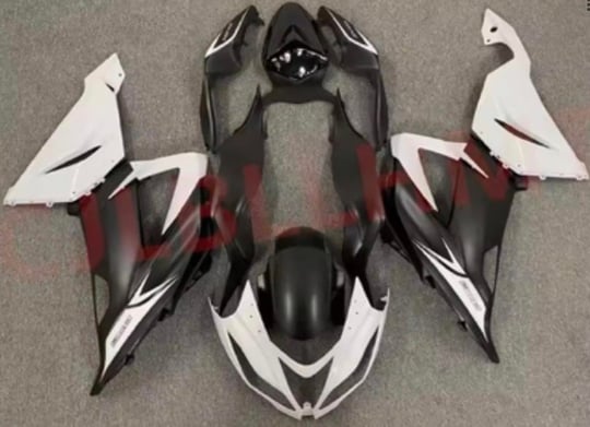 KAWASAKİ ZX-6R 2013 - 2017 BEYAZ / SİYAH GRENAJ SET