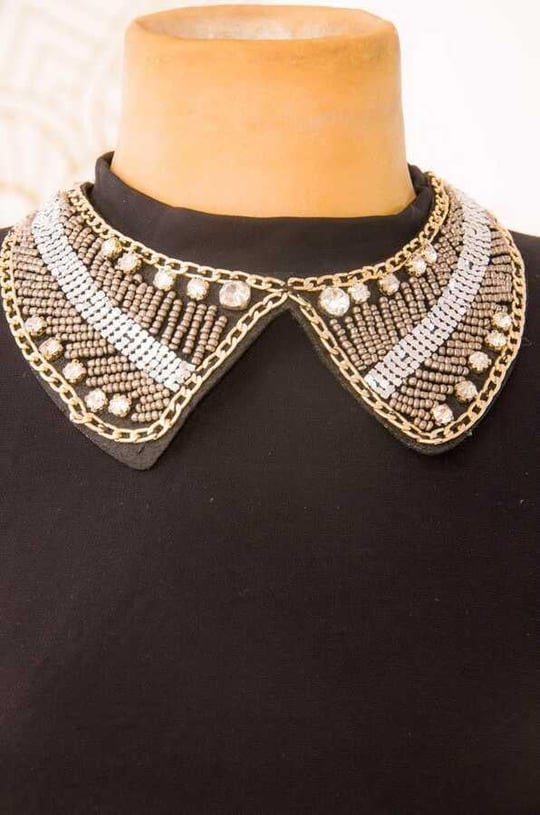 Swarovski Taşlı Yakalık
