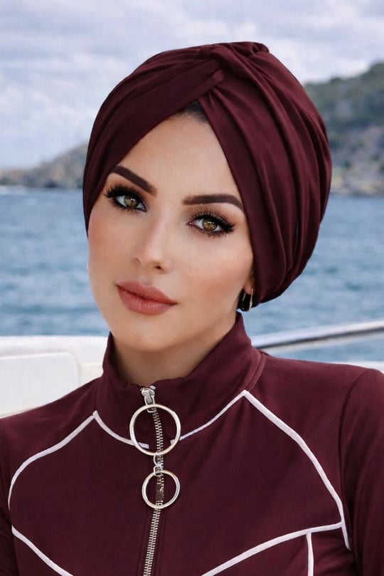 Bordo Burgu Model Hazır Deniz - Havuz Bonesi