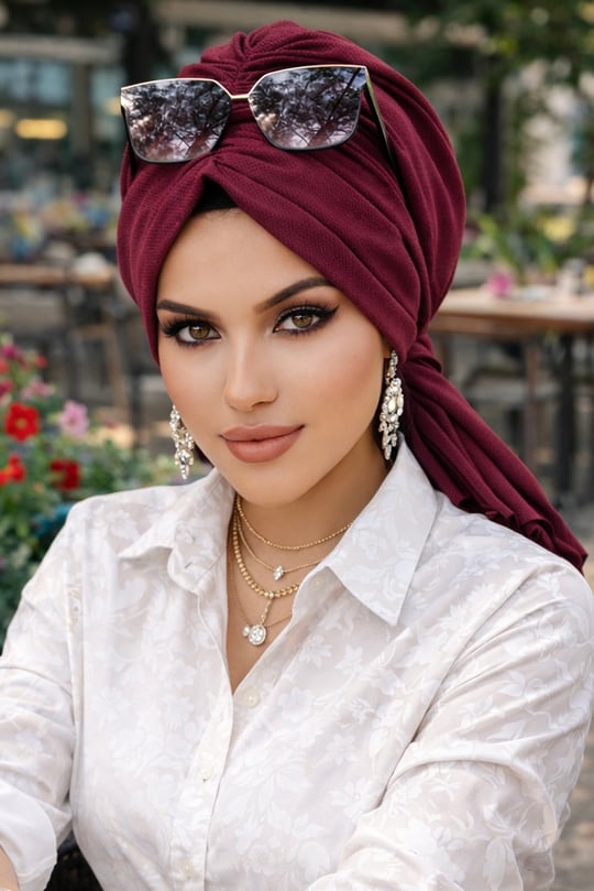 Bordo Tokalı Bone
