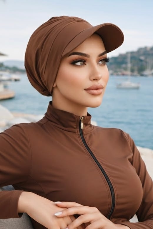 Camel Havuz - Deniz Şapkası / Mayo Üstüne Kullanılabilir
