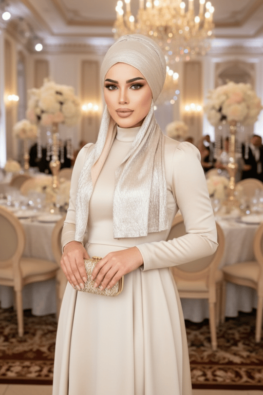 Rose Gold Kelebek Bone Şal
