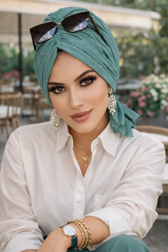Mint Ponpon Tokalı Bone