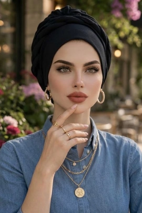 Siyah Hazır Burgulu Bone