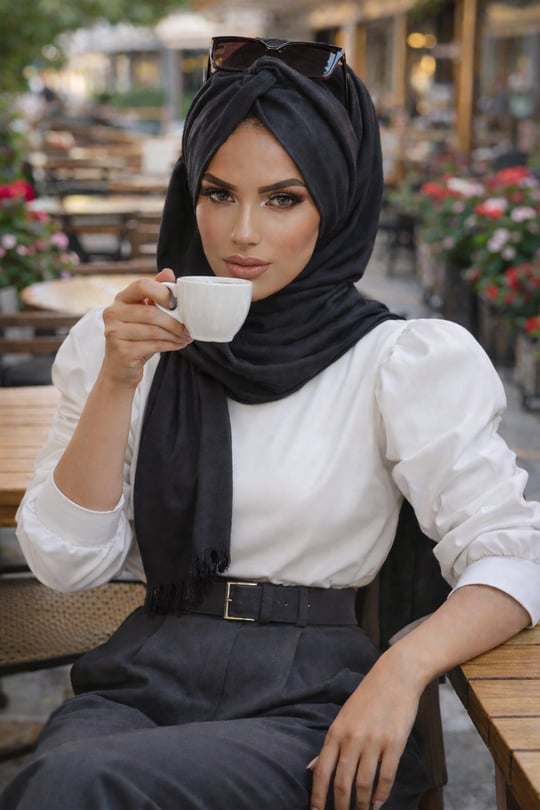 Siyah Kırçıllı Gri Burgu Hazır Şal