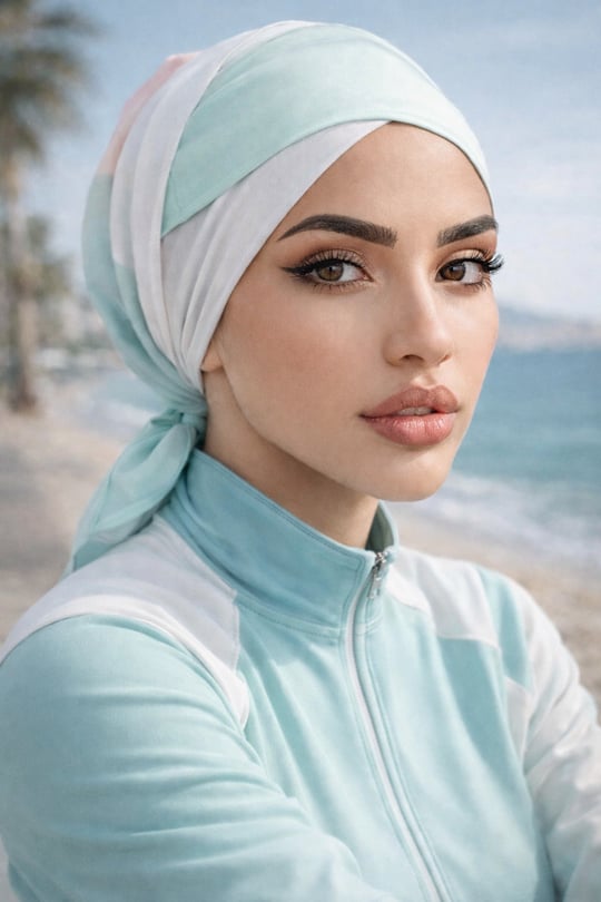 Soft Desen Çapraz Havuz - Deniz Bonesi
