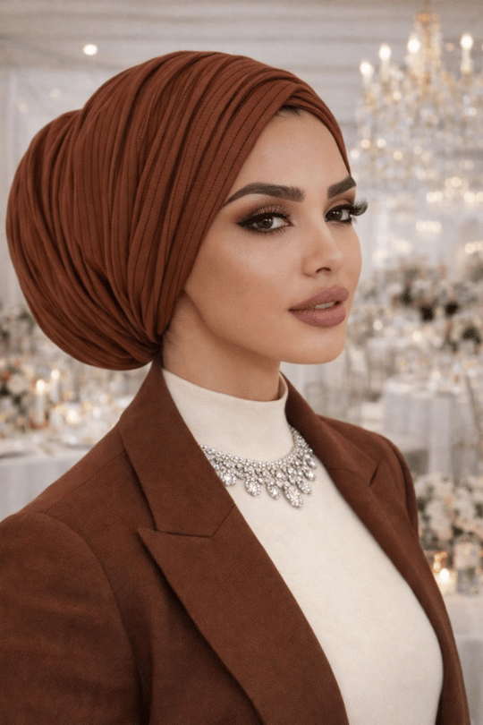 Taba Çizgili Büzgülü Salaş Bone