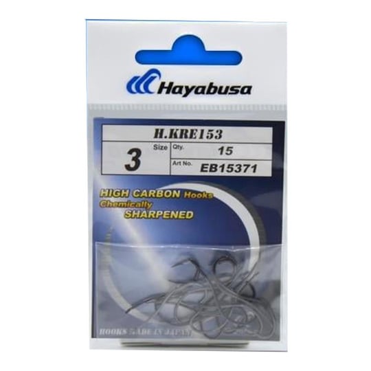 Hayabusa HKRE 153 Black Nikel Canlı Yem İğnesi (15 Adet)