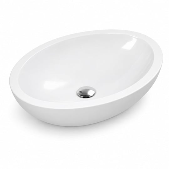 Ideal Standard Strada O Tezgah Üstü Çanak Lavabo 60x42 cm Batarya Deliksiz Beyaz | K078401