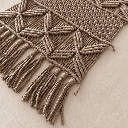 Vizon Makrome Kilim | Yenidoğan Fotoğraf Çekim Dekoru