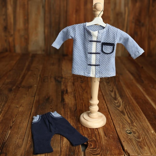 Lacivert Pantalonlu Set