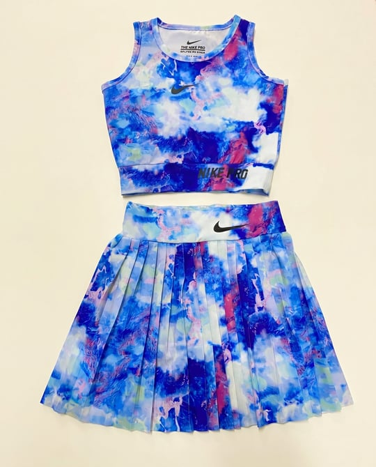 1013-3 Batik Nike Pro Etekli Mayo MAVİ