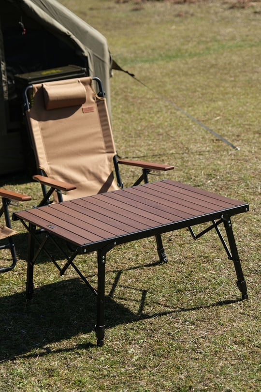 Lodge Teleskopik Ayaklı Kamp Masası 86x60x42-63 cm
