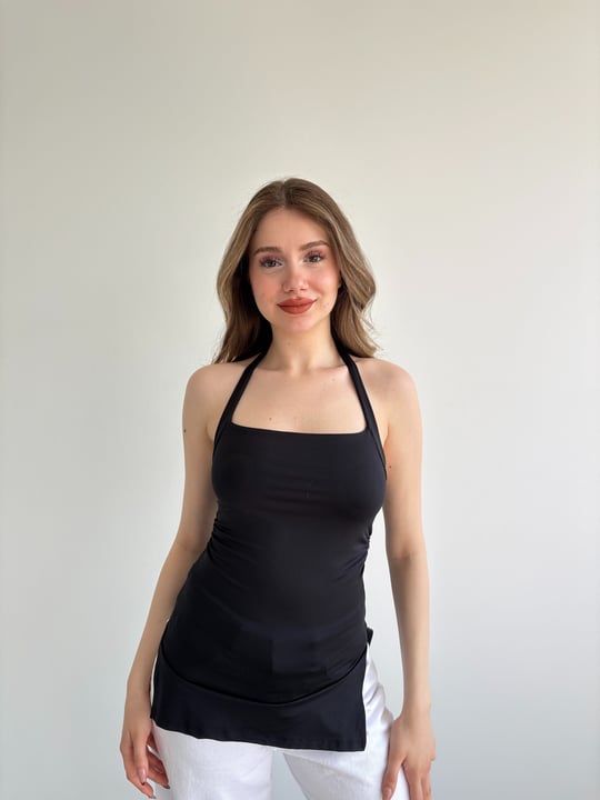 Halter Bel Büzgü oliamid Crop