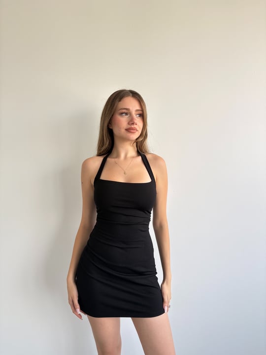 Halter Mini Elbise
