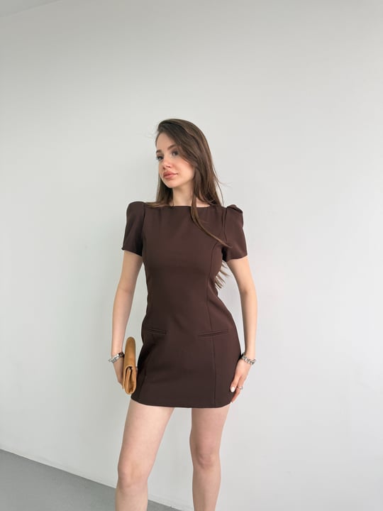 Vatkalı Muadil Mini Elbise