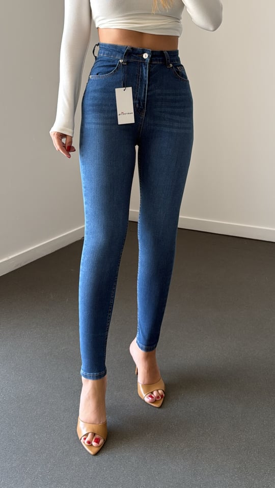 Nrf Açık Toparlayıcı Extra Yüksek Bel Full Likralı Skinny Jeans