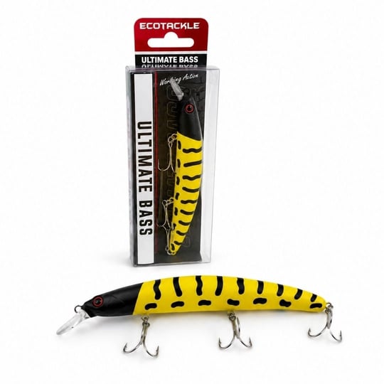 Ecotackle Ultimate Bass 125F 12.5 Cm 21 Gr Arı Desenli Maket Balık